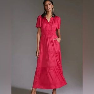 Anthropologie Somerset Maxi Dress, Magenta